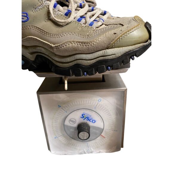 Skechers Sport Trail Chunky Sneakers Womens Size 7 Gray White Blue Suede Mesh - Picture 10 of 10